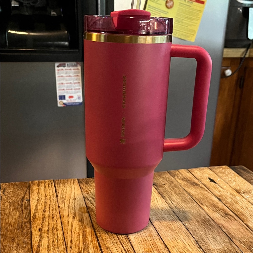 Starbucks Matte Pink Mug with Gold Accent